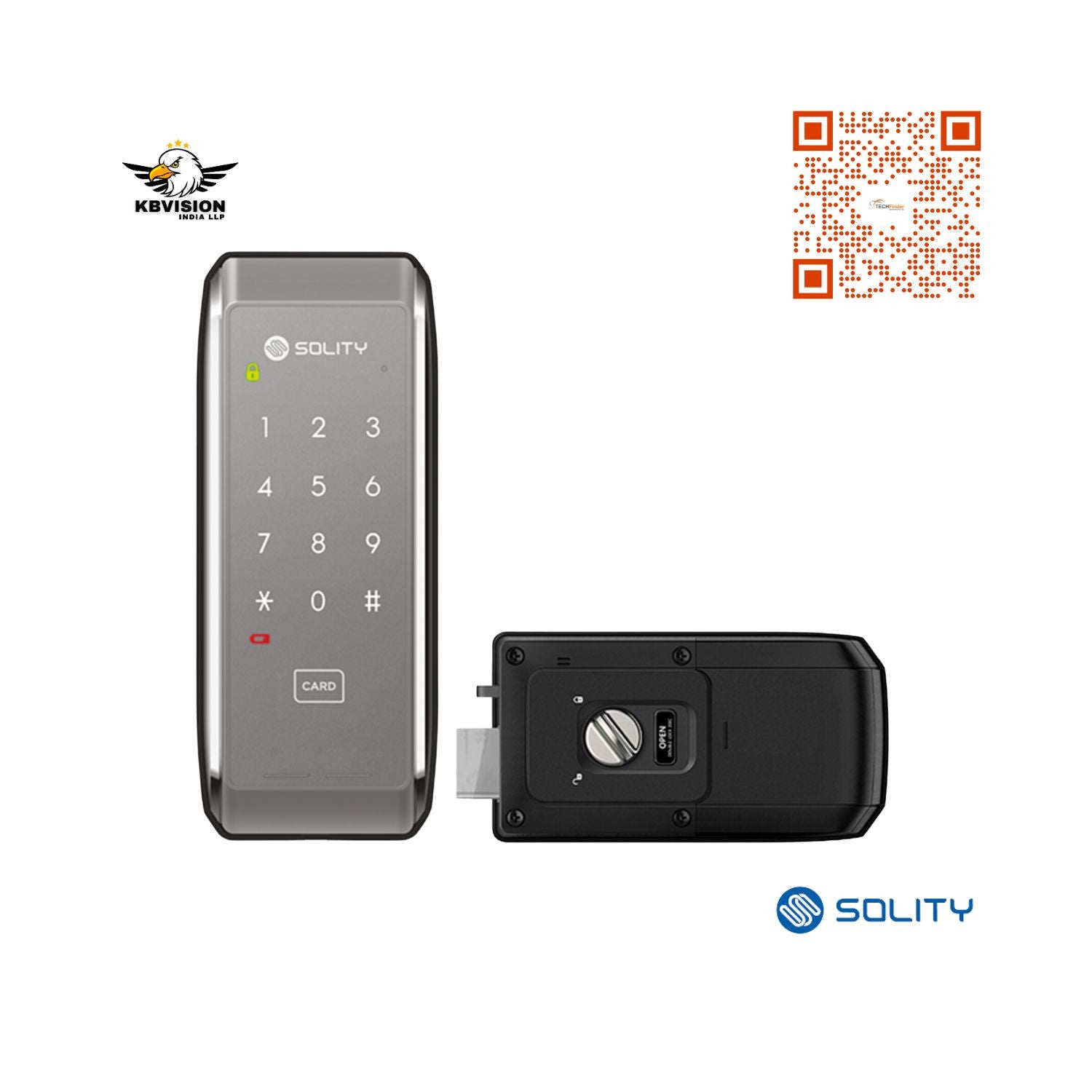 Solity GRT-300 Digital Smart Card Rim Door Lock Solity GRT-300 Digital Smart Card Rim Door Lock